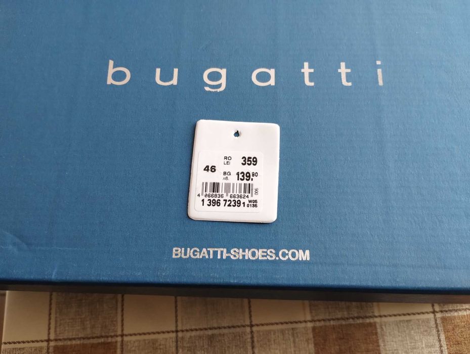 Продавам мъжки обувки Bugatti 46 номер