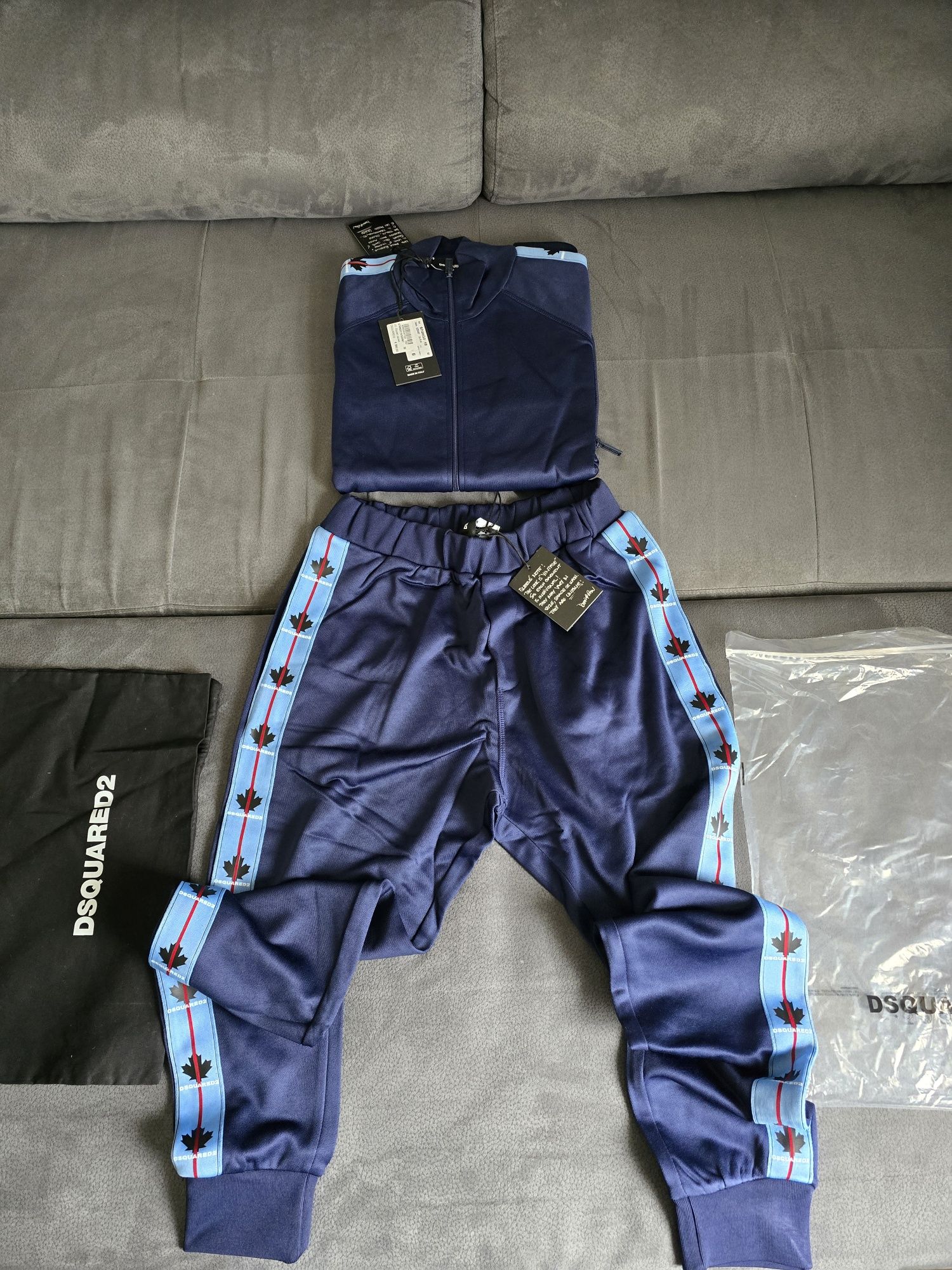 Dsquared Екип Retro tape track jacket & track pants