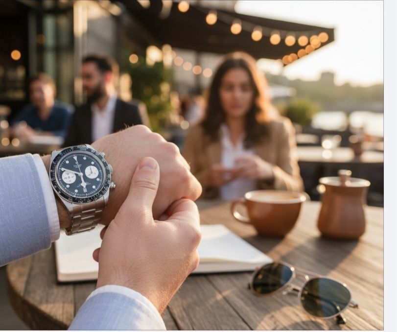 Ceas Tudor BB chrono reverse panda nu Rolex breitling omega panerai