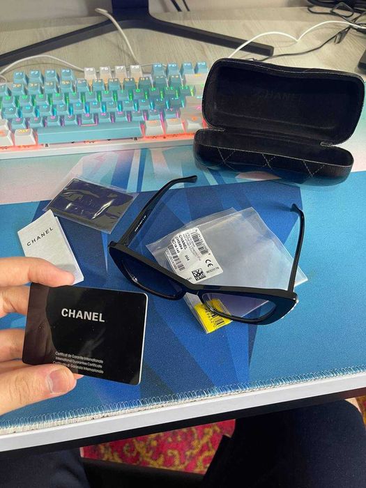 ORIGINAL CHANEL солнцезащитные очки, форма кошачий глаз