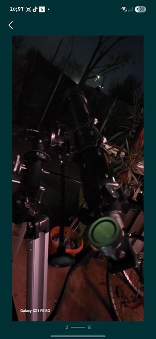 Vând telescop Skywatcher evostar 90/900mm pe montura eq2