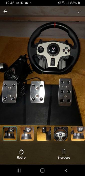 Volan Myria74 cu pedala   si  schimbator