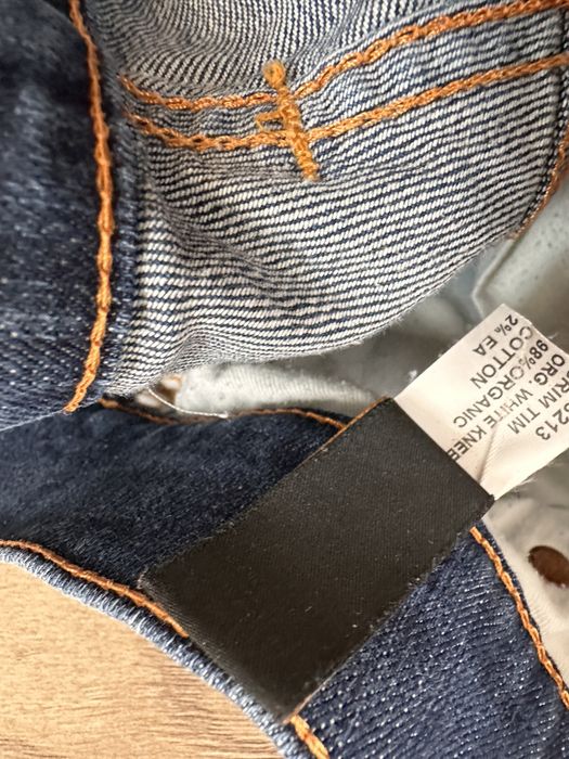 Blugi NUDIE Grim Tim Albastru Barbati | Marime 33 x 34 (Talie 82 cm)