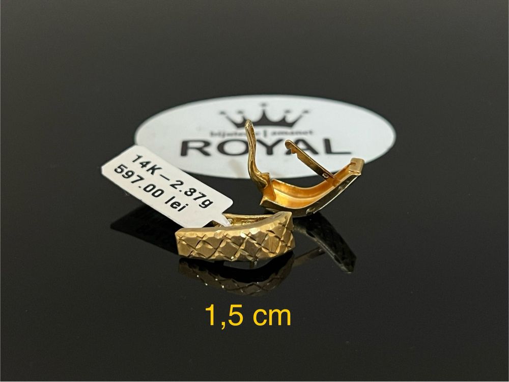 Bijuteria Royal CB : Cercei aur 14k 2,37 grame