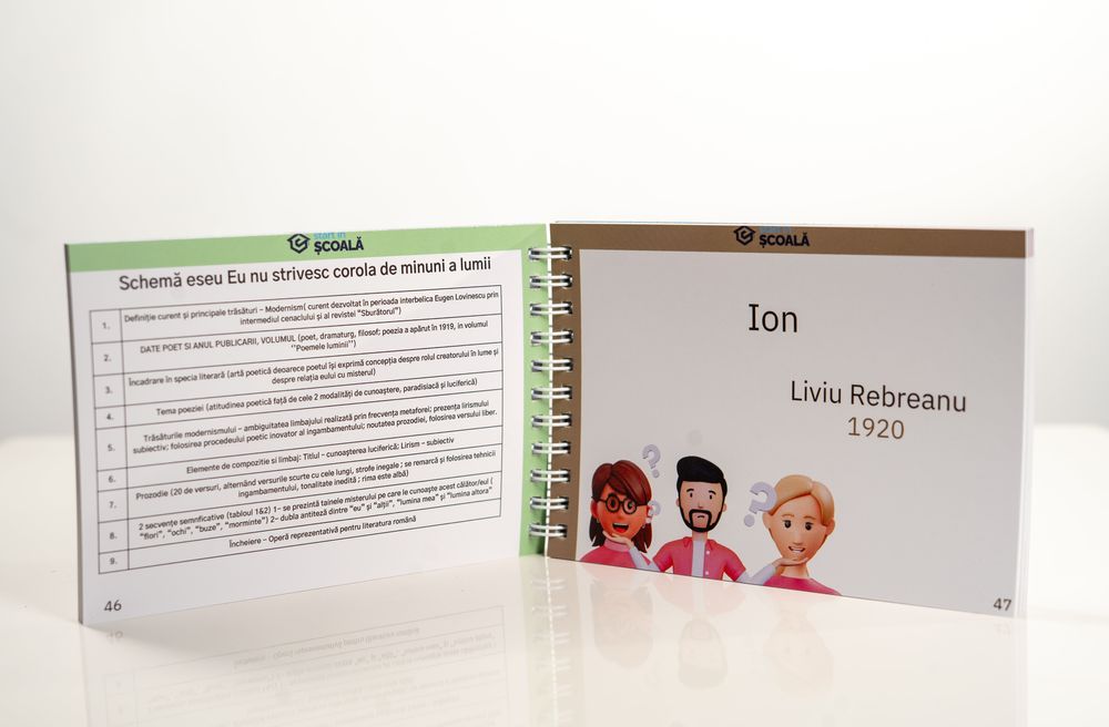 Culegere BAC Romana – Flashcard Start in Scoala