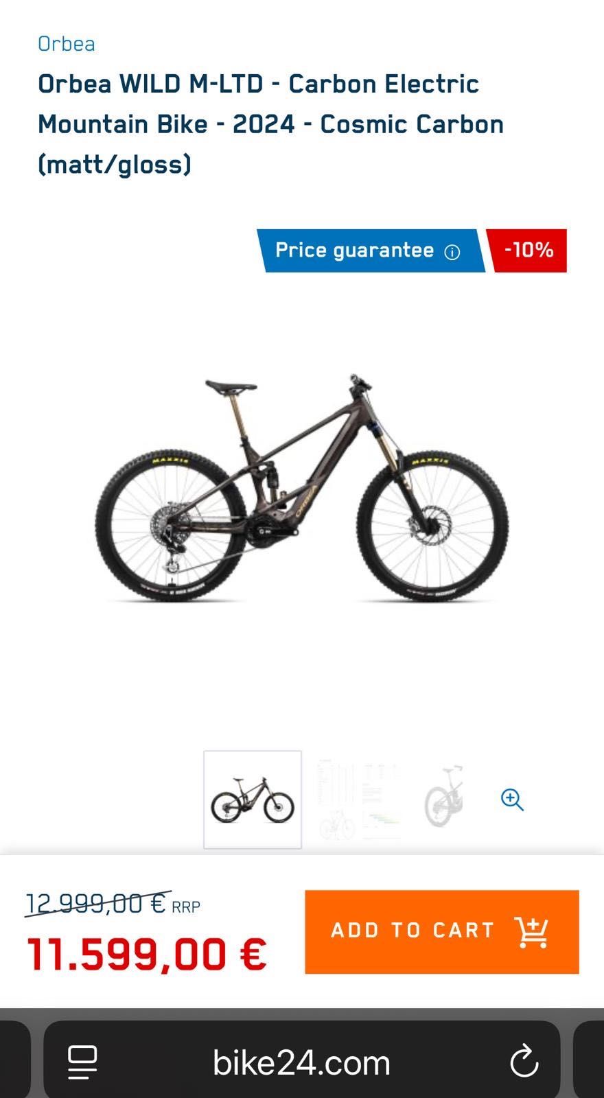 Orbea Wild M-LTD Race motor
