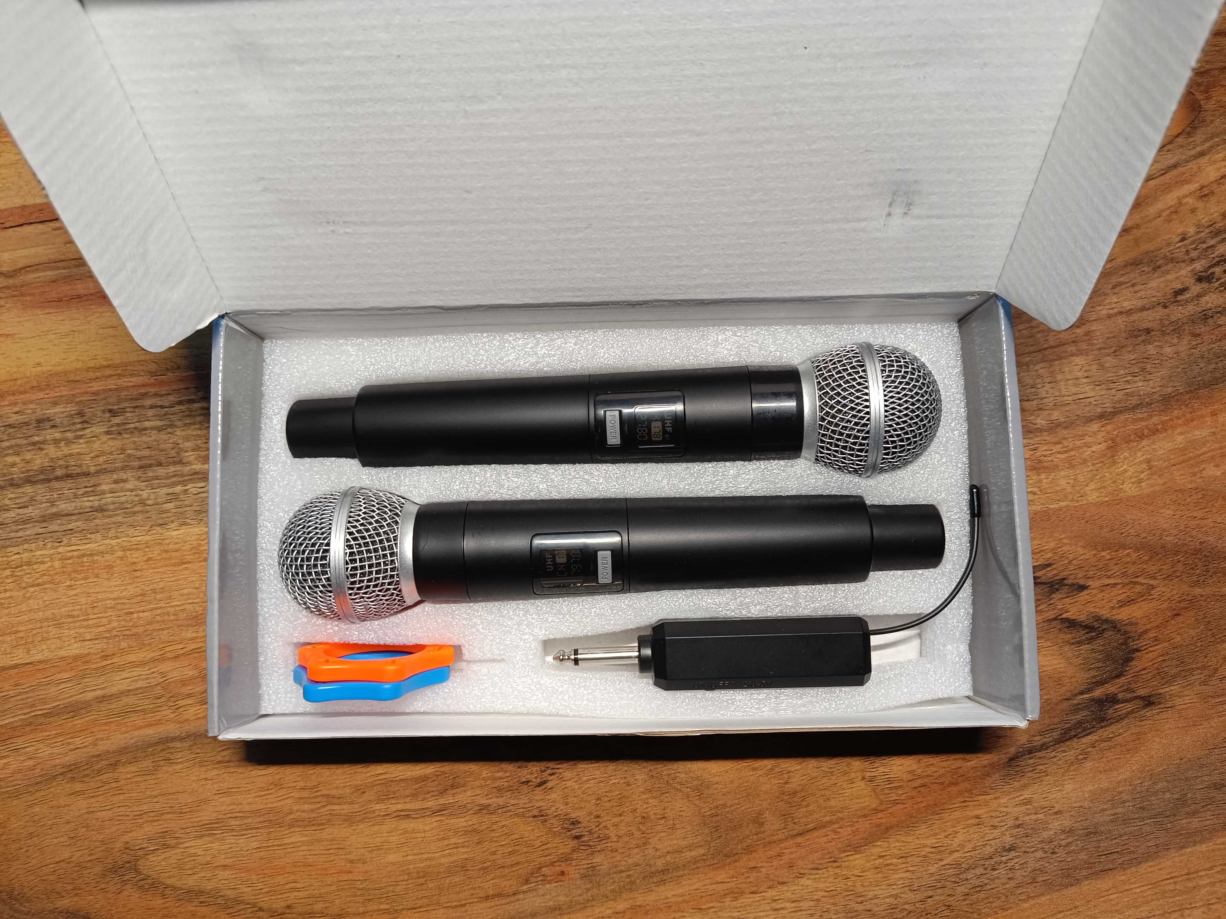 НОВИ Безжичени микрофони, UHF, USB type C, 50 часа батерия