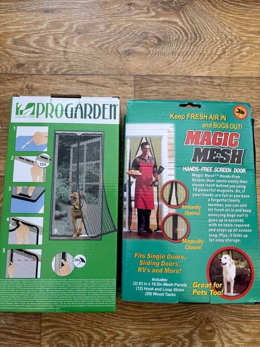 Два броя - Мрежа за врата с магнитно затваряне