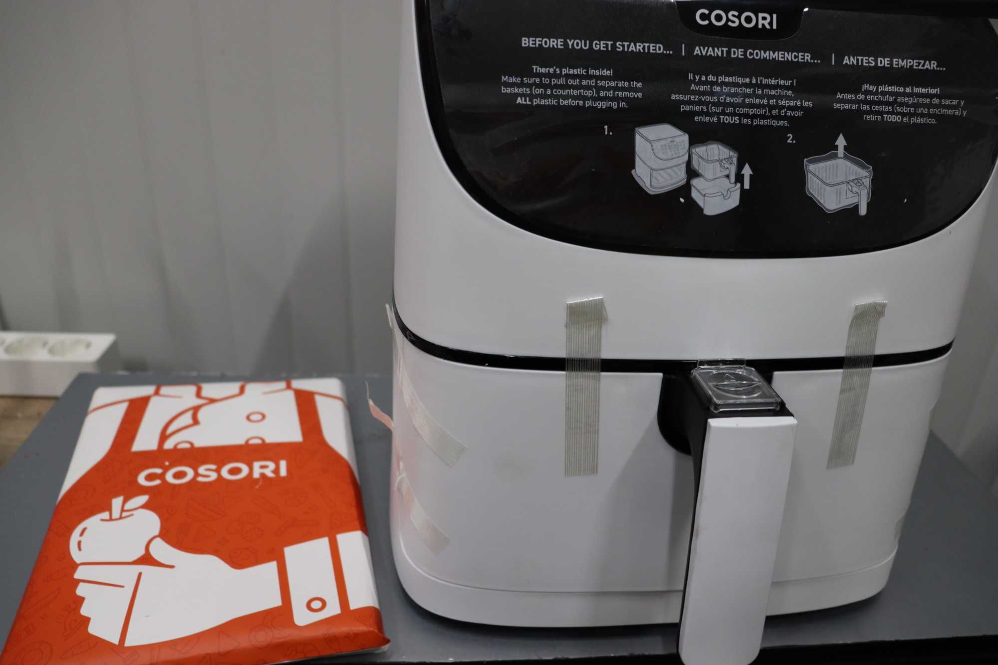 Фритюрник с горещ въздух Cosori Premium Smart Air Fryer, 5.5L Бял