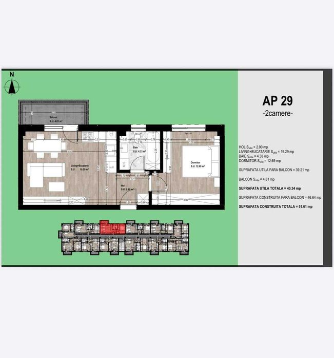 Apartament 2 camere OTOPENI- Str Avram Iancu. Direct Dezvolatator!