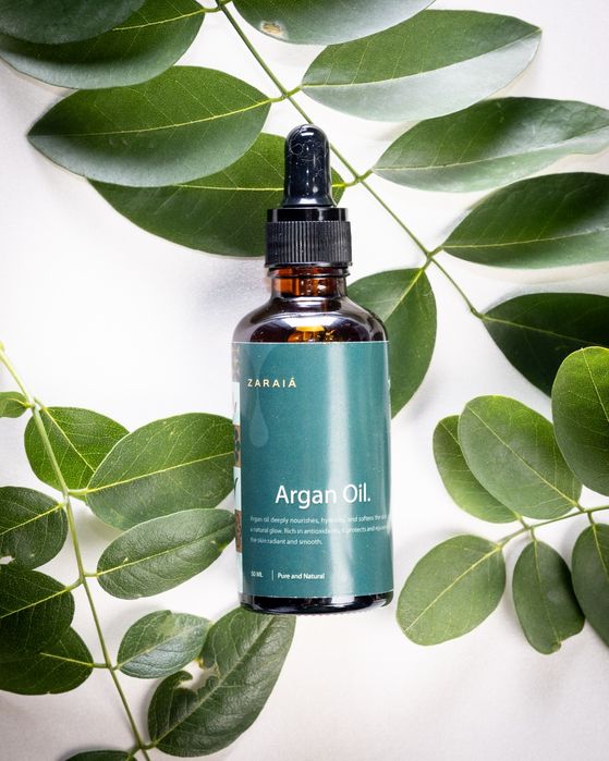 Zaraia Ulei de Argan Pur – 100% Organic, Presat la Rece, pentru Piele