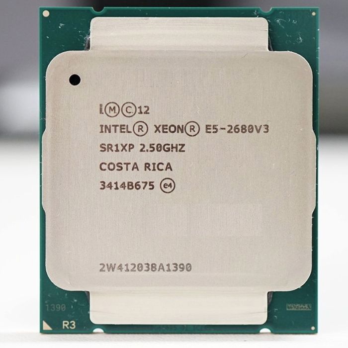 Процесор CPU Intel XEON E5-2680 v3 12/24 core дванадесет ядрен 2011-3