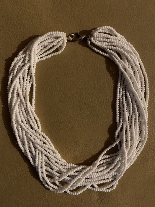 Природный пресноводный речной жемчуг - НАТУРАЛЬНЫЙ! 
Ожерелье из белос