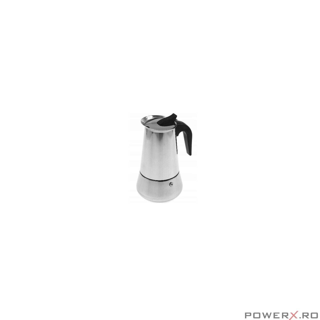 Espressor de cafea pentru aragaz, 0.6L, argintiu, KingHoff