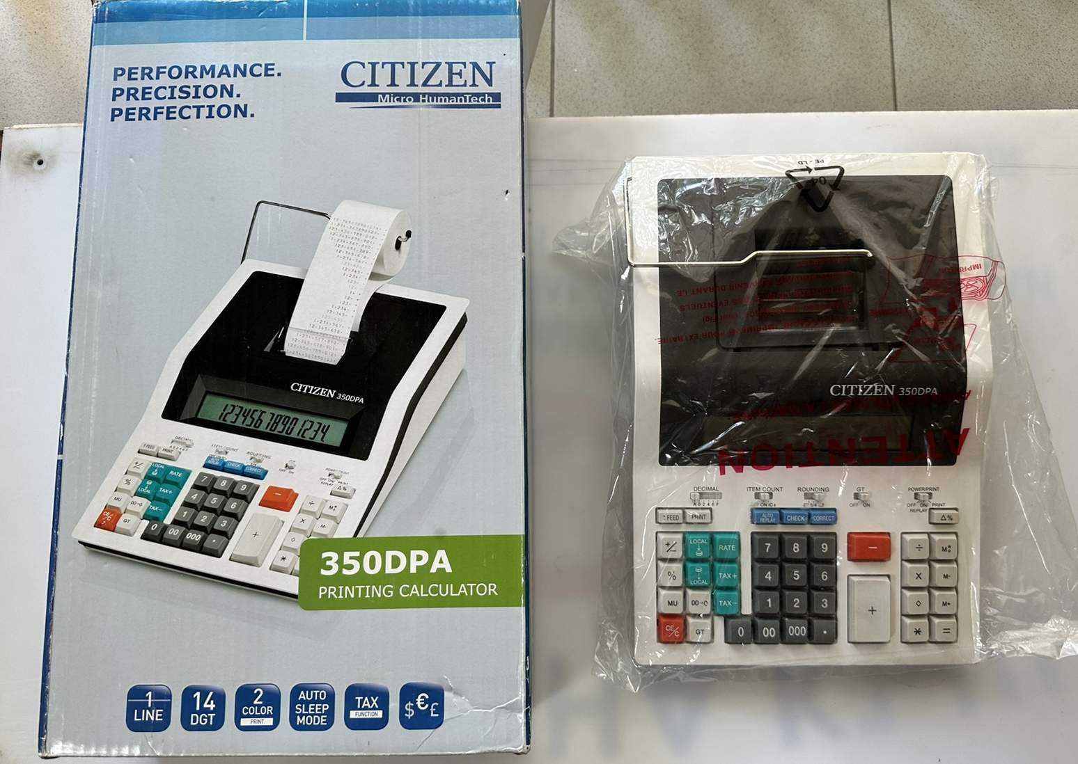 настолен калкулатор Citizen 350 DPA с печат