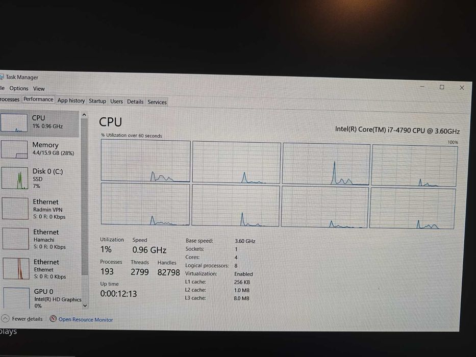 Офис компютър Hp elitedesk 800 g1 с i7