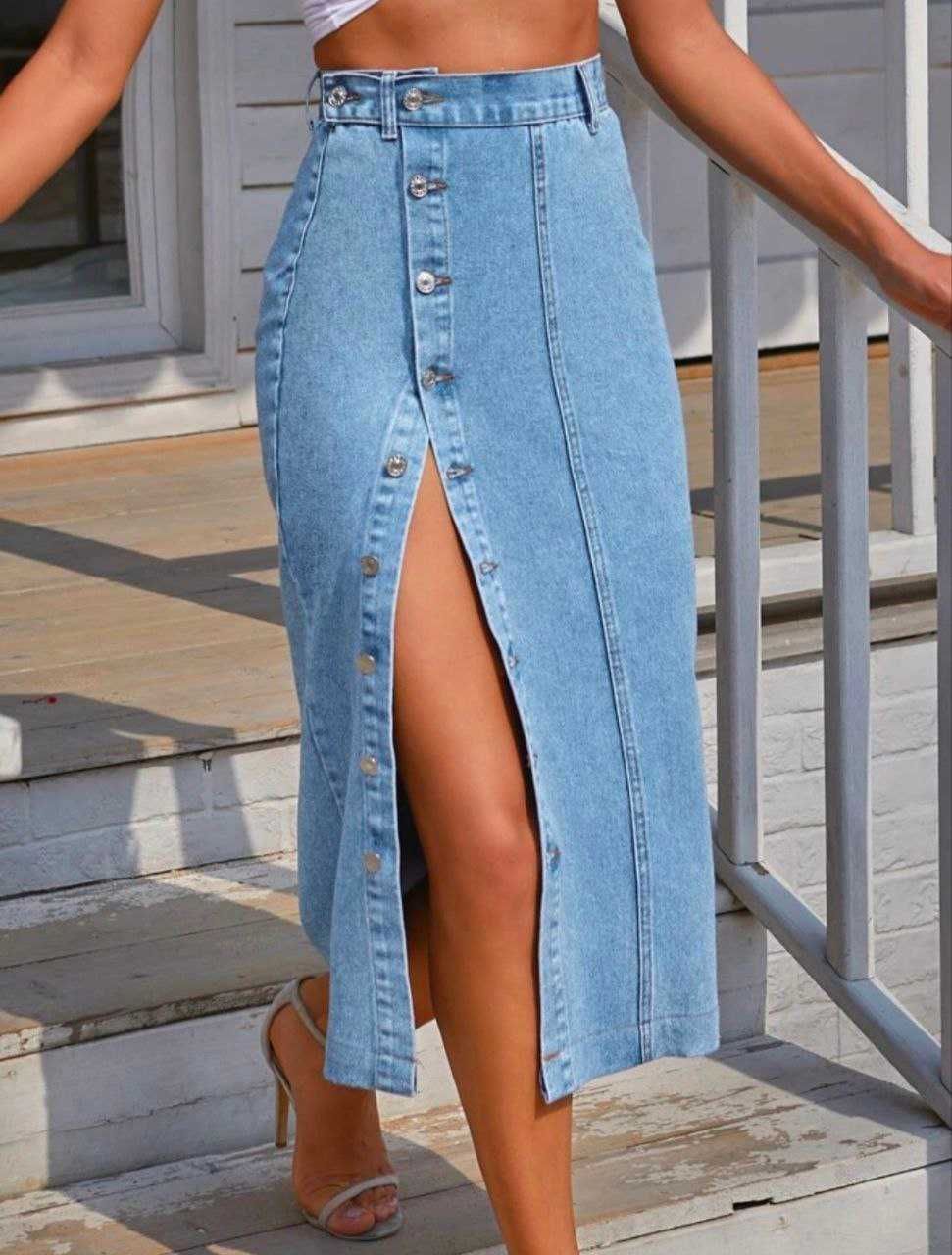 Джинсовые юбки shein (рамеры S, M, L)