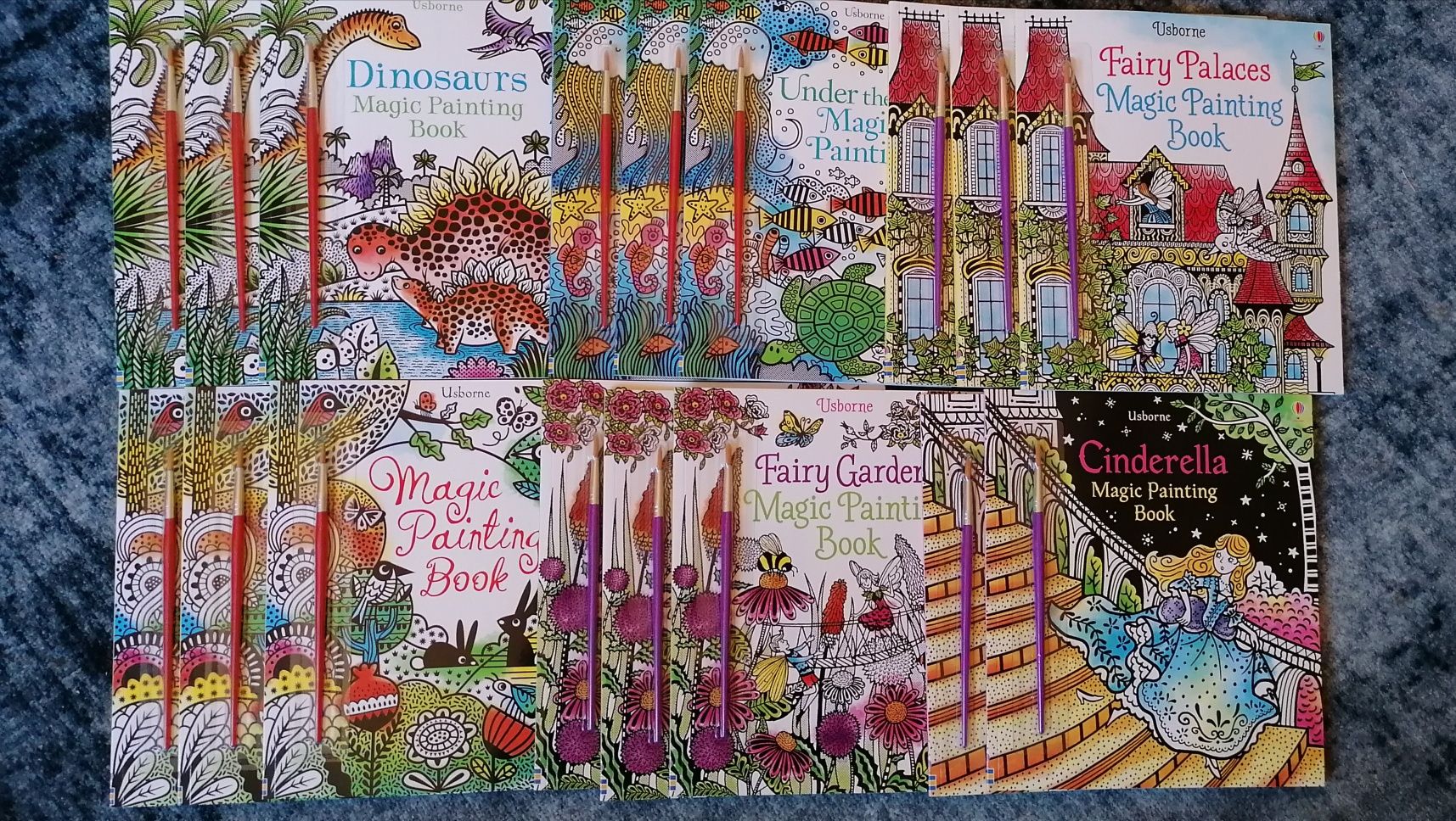 Carti de pictat cu apa Usborne, noi