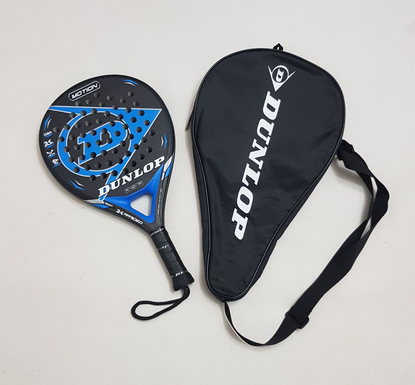 Racheta profesională de padel, tenis DUNLOP Motion Blue Carbon