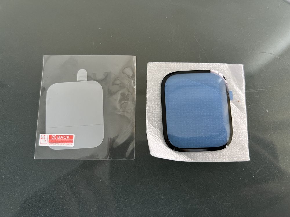 Folii Soft Glass si Silicon pentru Apple Watch 40mm, 44mm si 45 mm