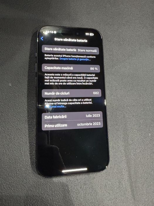 Vand Iphone 15 Pro, 512gb, neverlocked, e-sim, titanium blue