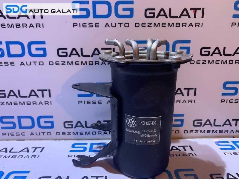 Carcasa Filtru Combustibil Motorina cu Flansa Etansare VW Golf 6 PLUS 2.0 TDI CFHC CFHB CLCA 2008 - 2014 Cod 1K0127400L 1K0127399CM