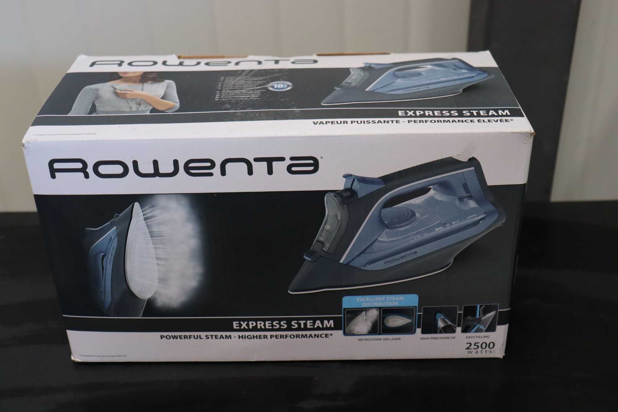 Парна ютия Rowenta Express Steam, 2500W, 160g/min, Синя