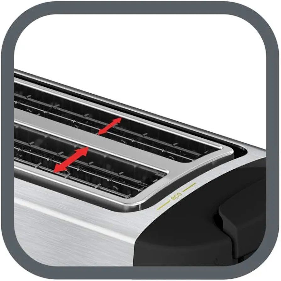 Тостер за филийки Moulinex Subito Select LS342D10,1700W,7нива,2 слота.