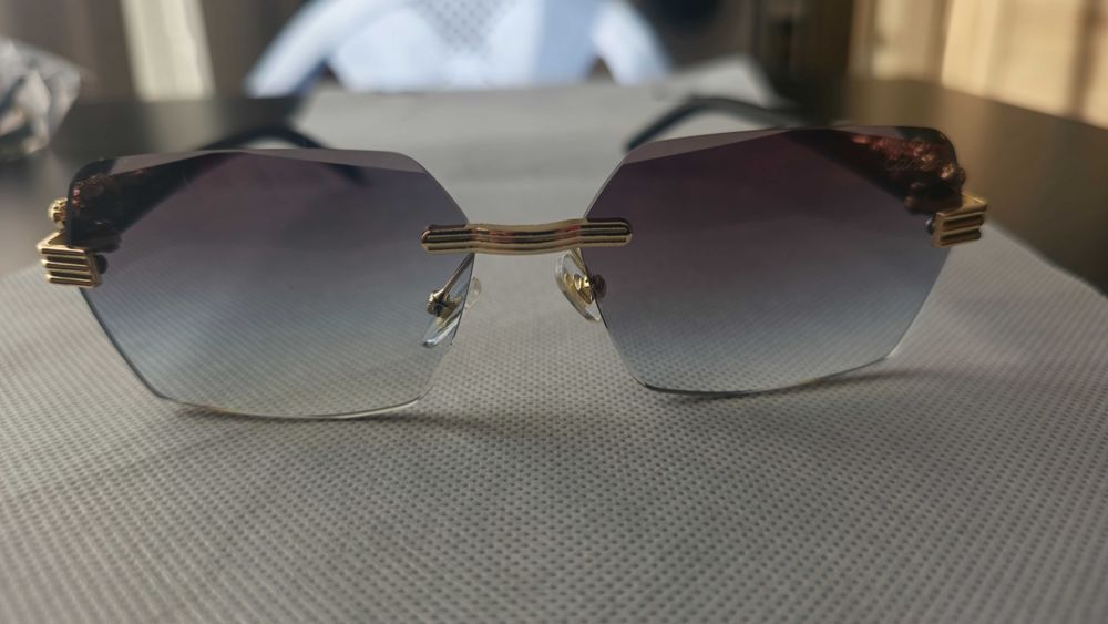 Ochelari de soare Cartier Rimless 8835 lentila degrade