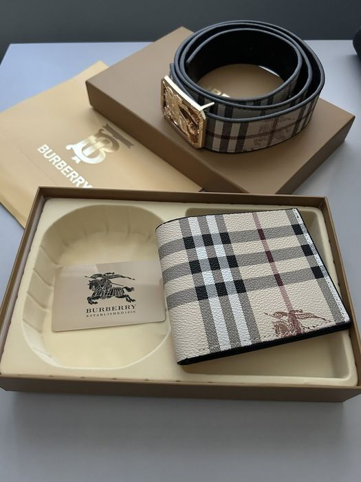 Burberry колан и портфейл