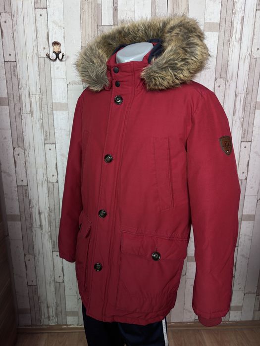 Jacheta geaca jacket parka Tommy Hilfiger cu blană cu puf