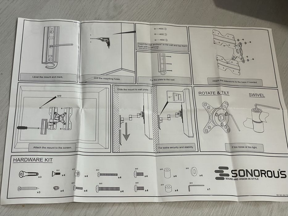 2buc Suport mobil 3 axe VESA cu fixare perete pt monitor / TV max 25kg