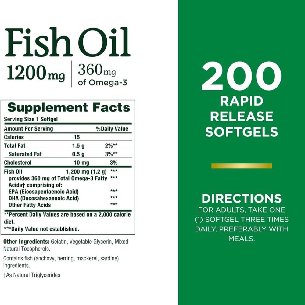 NaturesBounty Fish Oil 1200