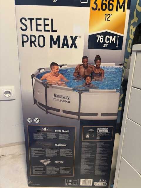 Градински басейн INTEX STEEL PRO MAX 3.66м.