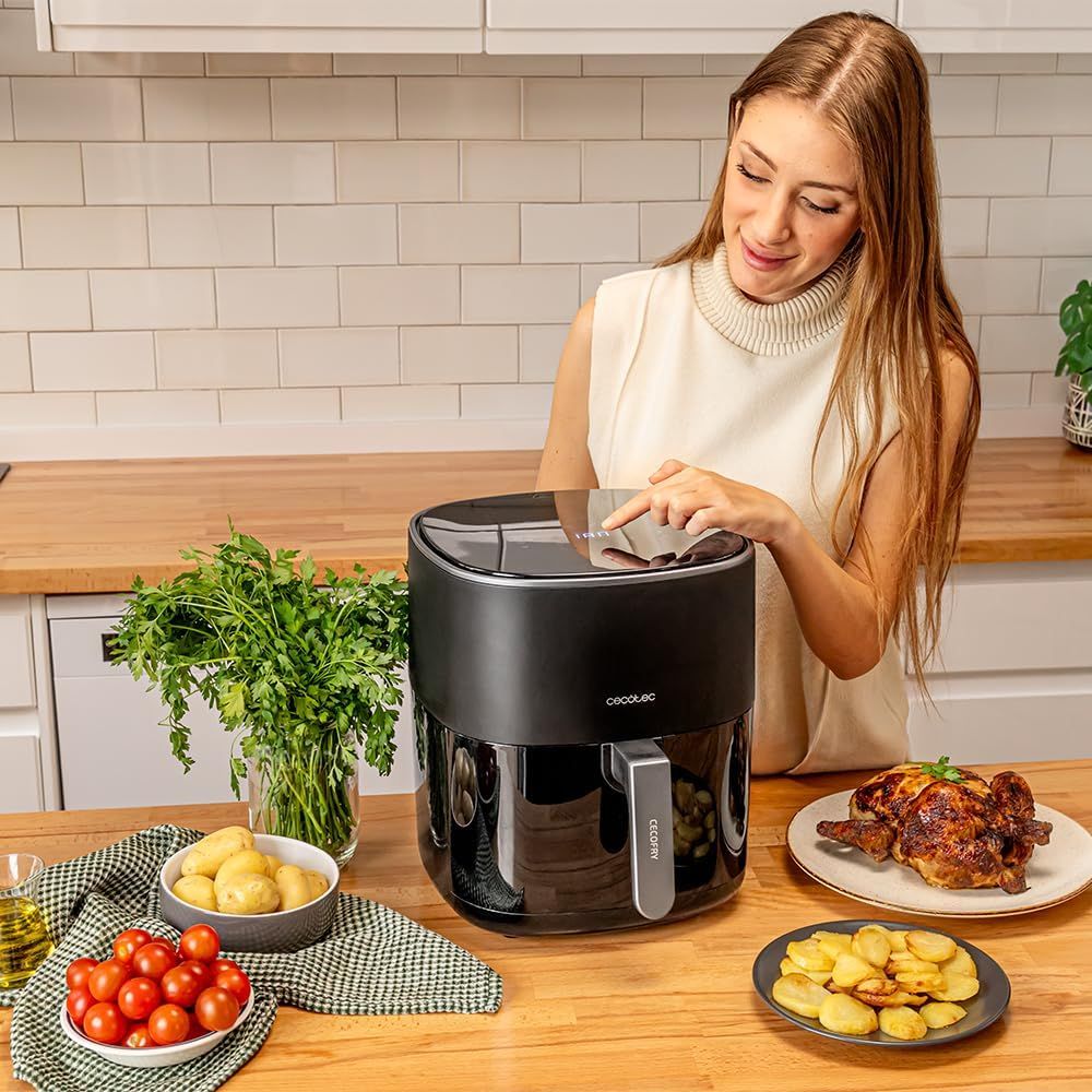 Friteuza aer cald 6.5L Cecotec 1700W, 12 programe | 049726
