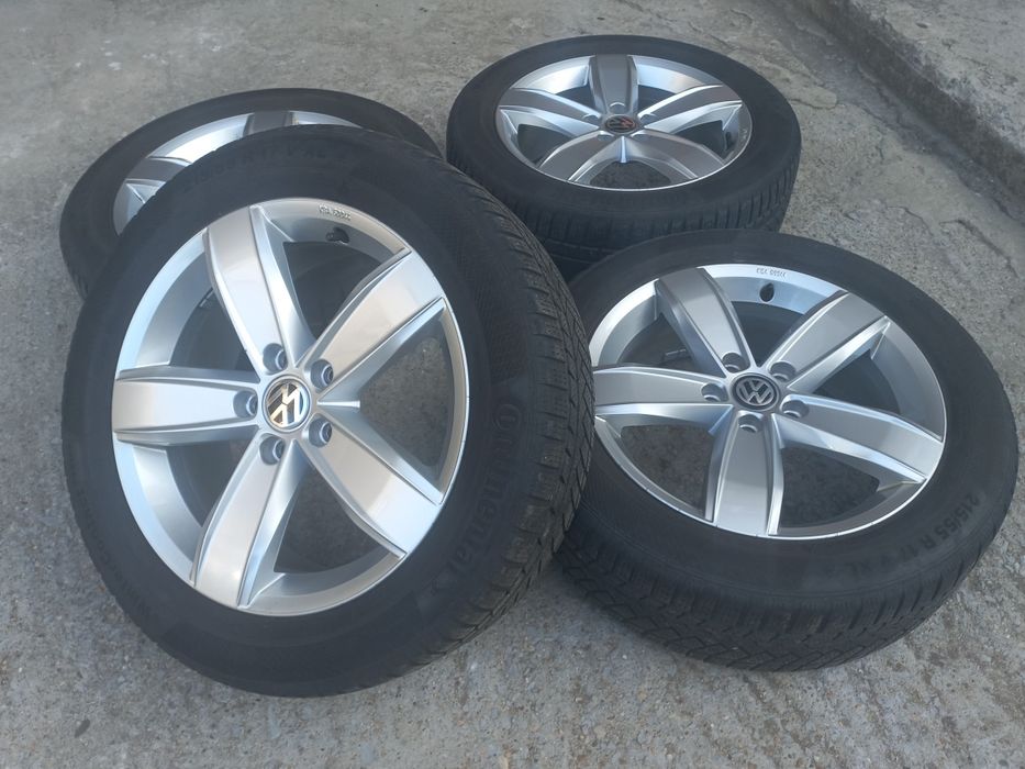 17"Vw Corvara Оригинални 6.5ж ет42 Golf Passat Jetta Tiguan Touran Гум