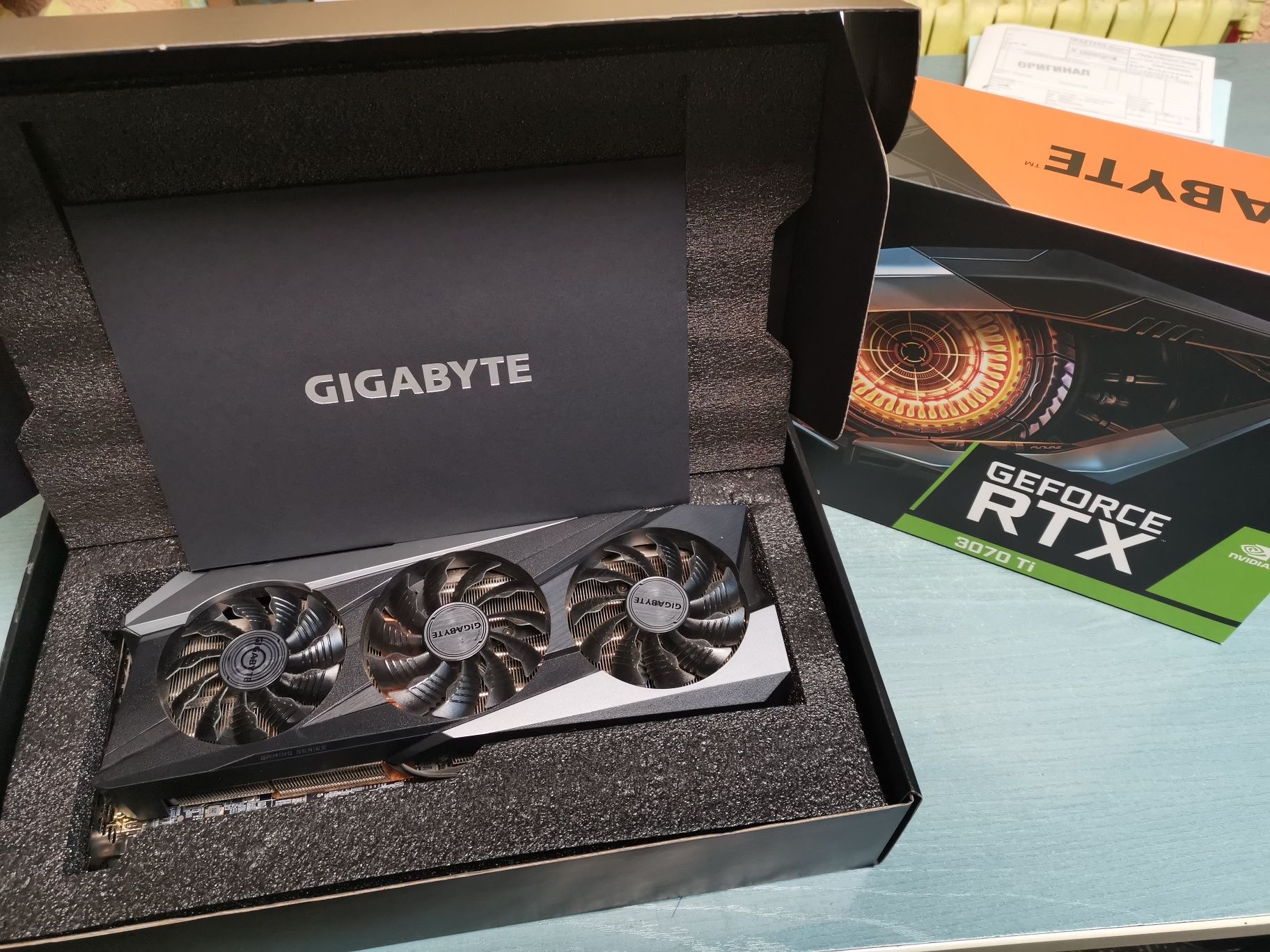 Видео карта Gigabite  RTX 3070TI, 8 gb.