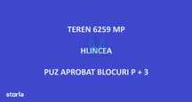 La ASFALT! Teren 6259 mp cu PUZ APROBAT pentru BLOCURI, Hlincea