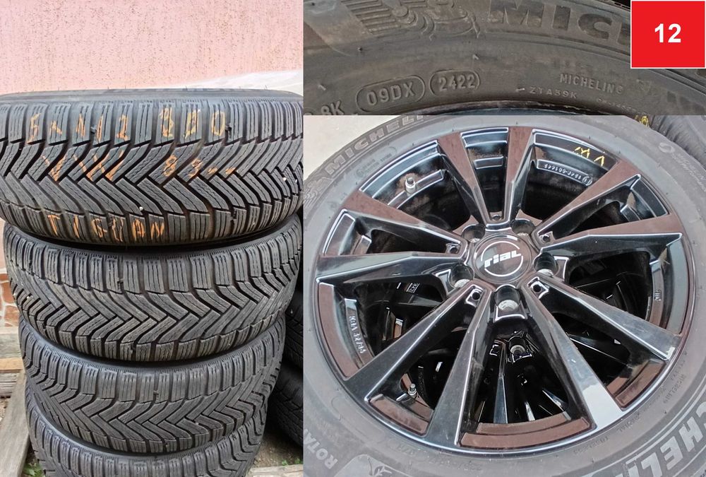 Roti aliaj VW SEAT AUDI SKODA FORD OPEL 205 60 16 215 65 17 5x112