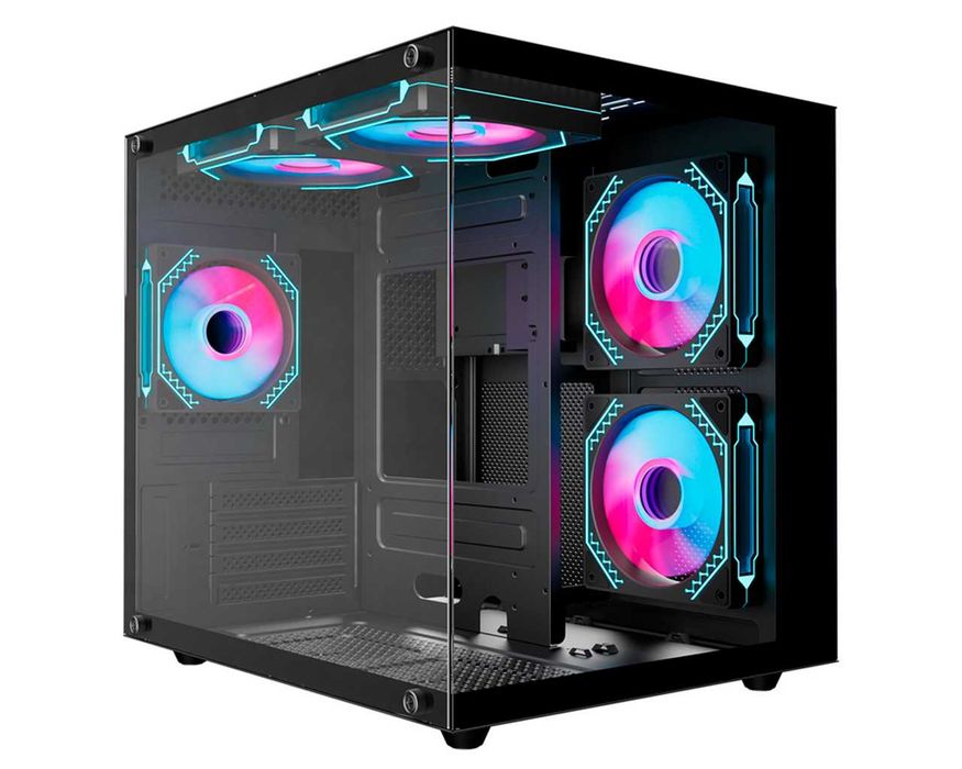 Компьютерный корпус Wintek Aquarium H101-B TG Черный  1x 120 мм вентил