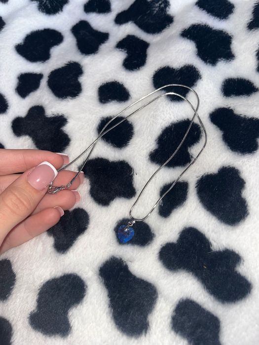 Сребърно колие  сваровски