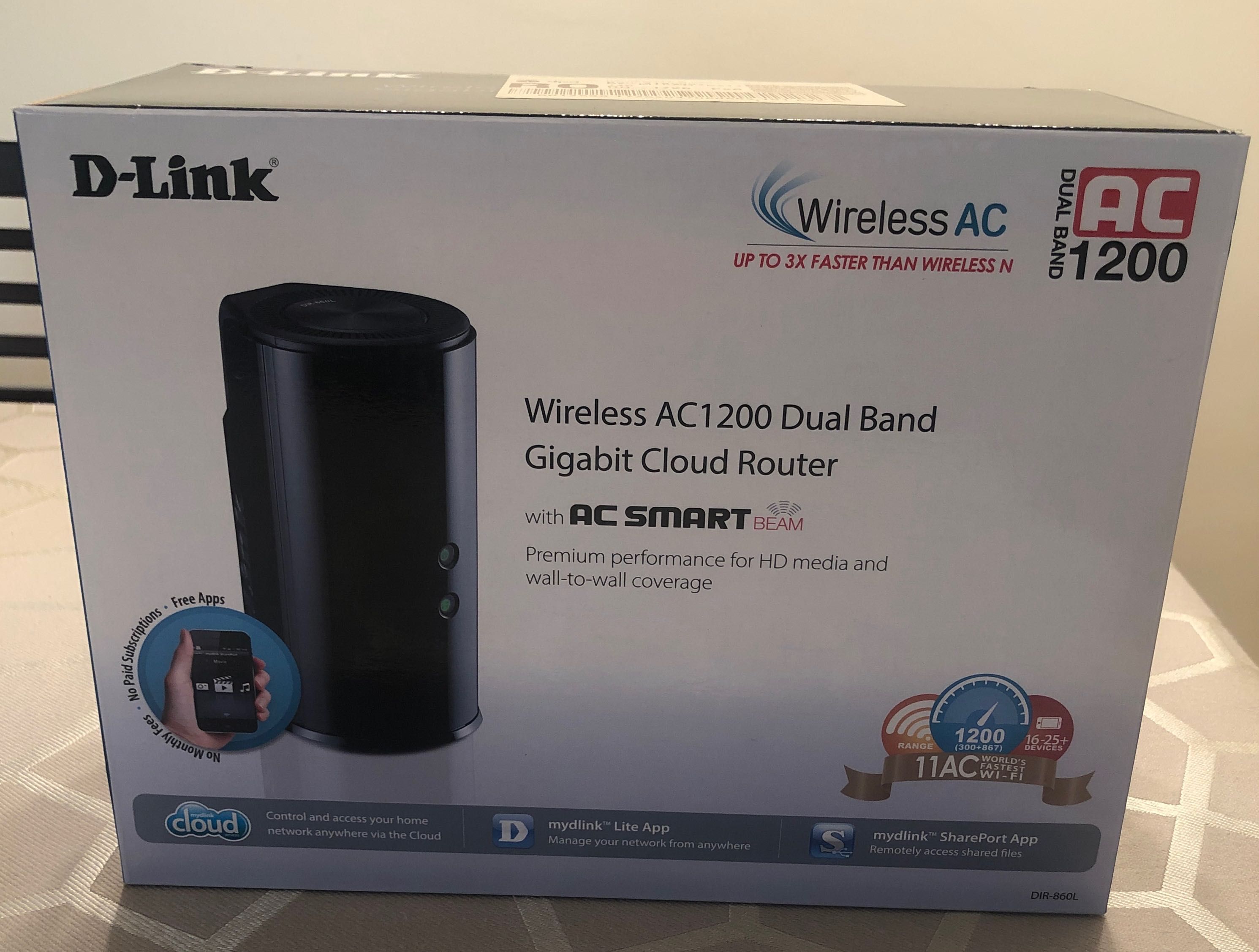 Router Wireless D-Link DIR-860L AC1200 4xGigabit LAN, USB 3.0