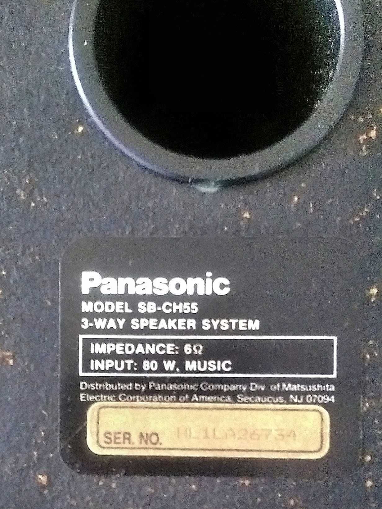 Vind boxe Panasonic SB-CH55, de 80W, pe 3 cai, Bass-Reflex