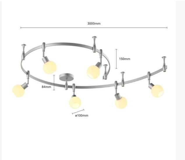 Lampă de tavan Peetz din metal living și sufragerie Arcchio 9626522