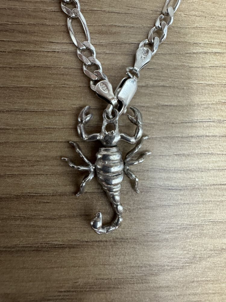 Lant argint cu pandantiv scorpion argint