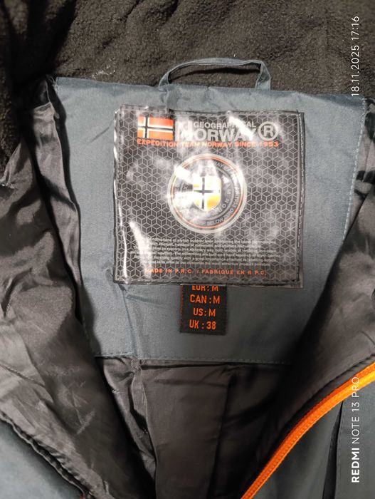 Geographical Norway Barker''оригинално мъжко зимно яке М размер