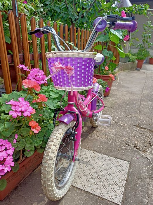 Bicicleta copii cu roti ajutatoare