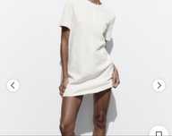 Zara букле бяла рокля свободен модел