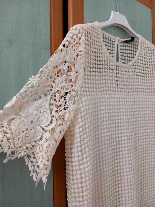 Rochie midi albă