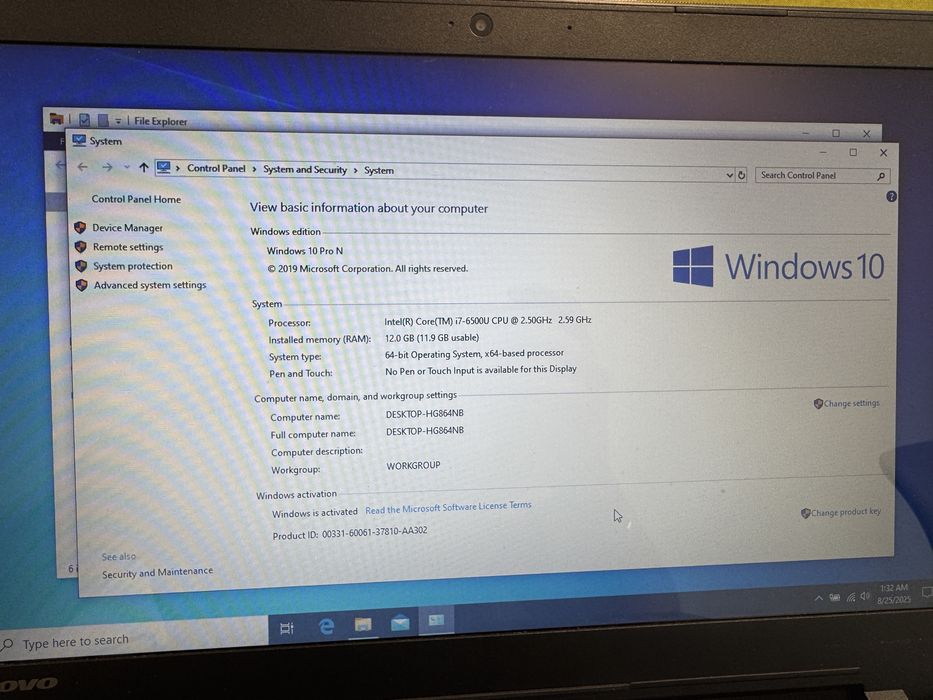 Laptop Lenovo IdeaPad300 Intel I7 12GB RAM